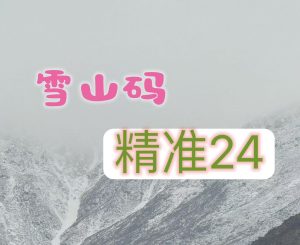115期雪山精选24码-澳门国际